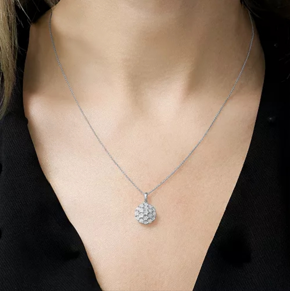 Macy's Elegant Silver Pendant Necklace
